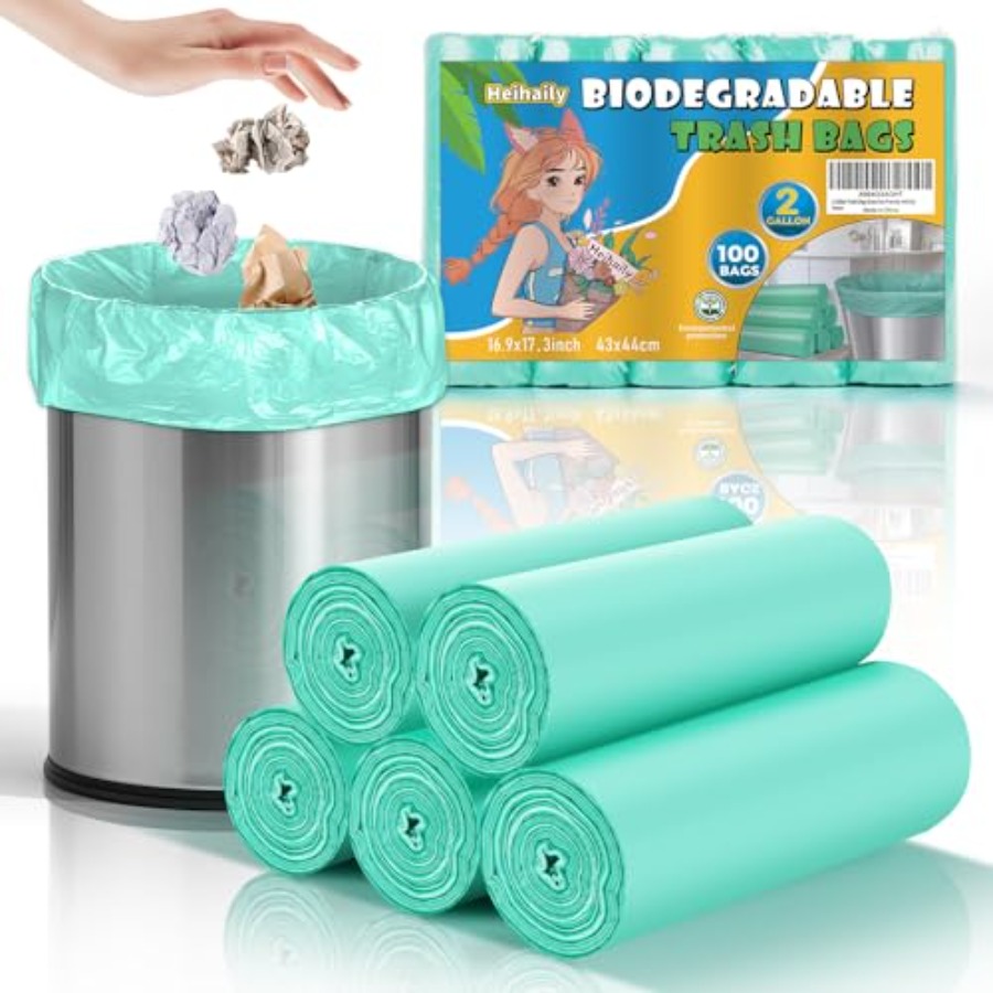 Worek na śmieci mini, zielony, – Biodegradable Bin Liner recenzja i cena